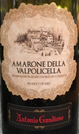 Antonio Gaudioso - Amarone Della Valpolicella Classico 2018 (750ml) (750ml)