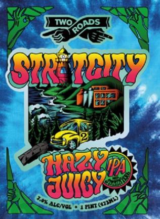Two Roads Brewing - Stratcity Hazy Juicy IPA (4 pack 16oz cans) (4 pack 16oz cans)